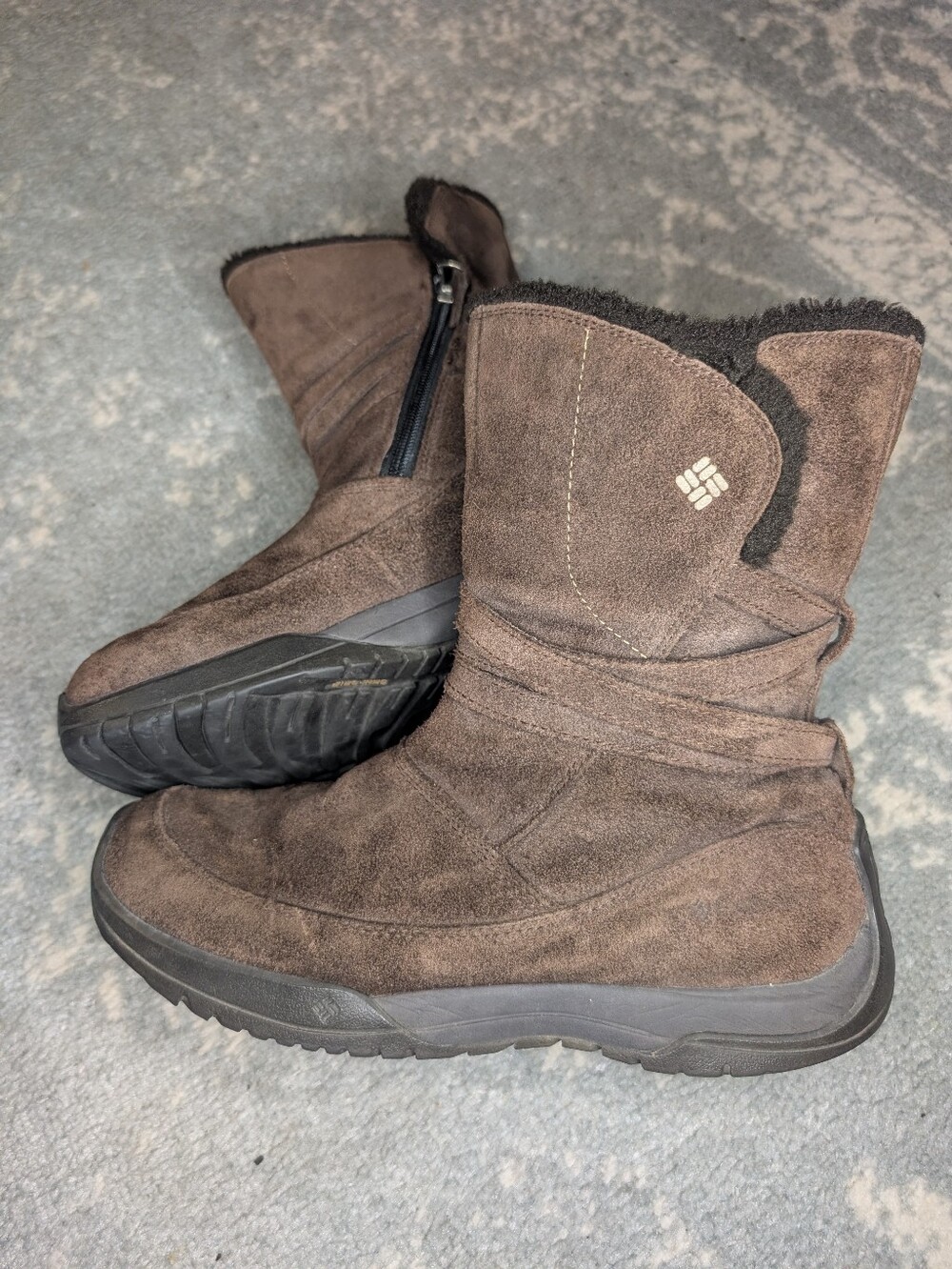 Columbia Women’s Brown Suede Winter Ankle Boots